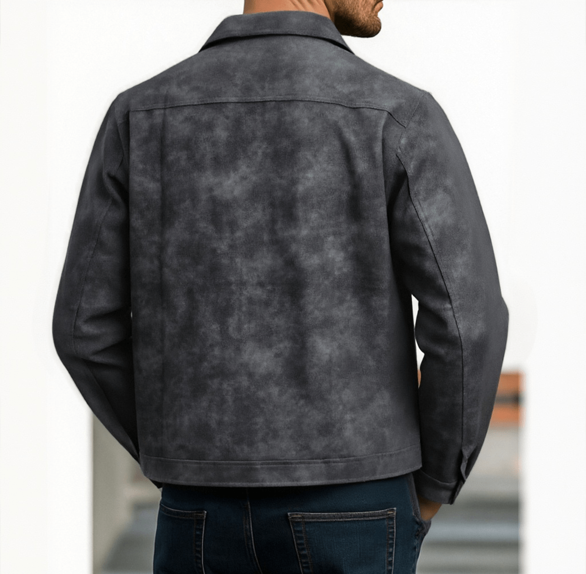 【24-hour shipping out】Men's Classic Fashion Zipper PU Leather Jacket 98679789U 5