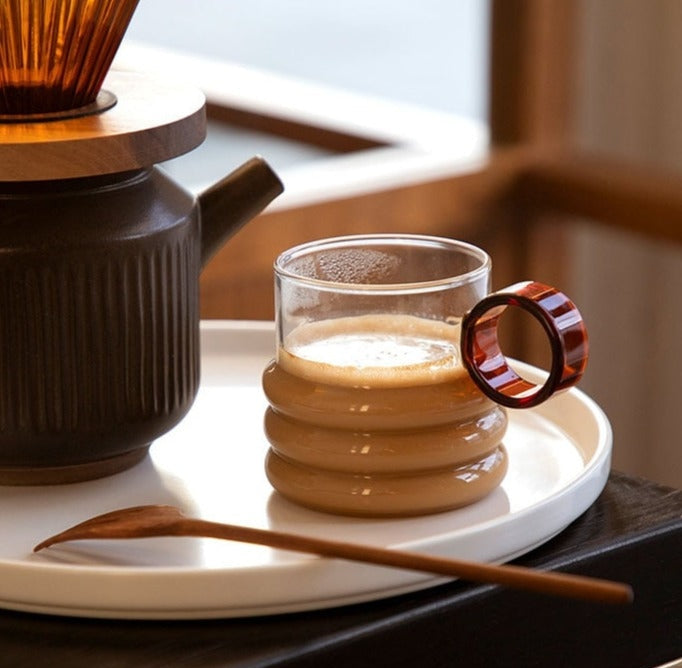 Cas Capita | Modern Glassware Drinking Glasses with Ergonomic Handle for Stylish Table Decor 5