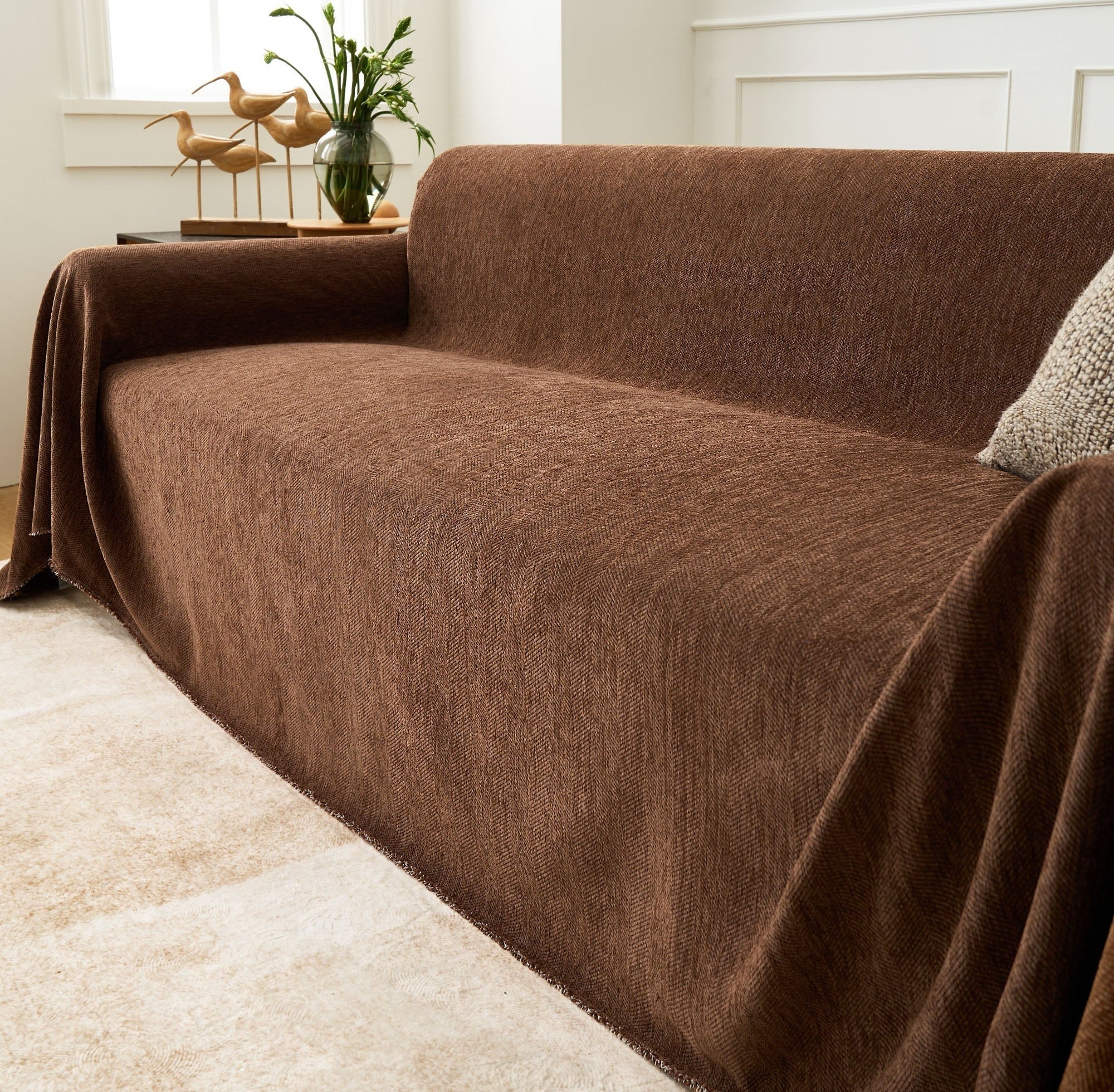 Durable Zig Zag Pet-Friendly Sofa Cover 15