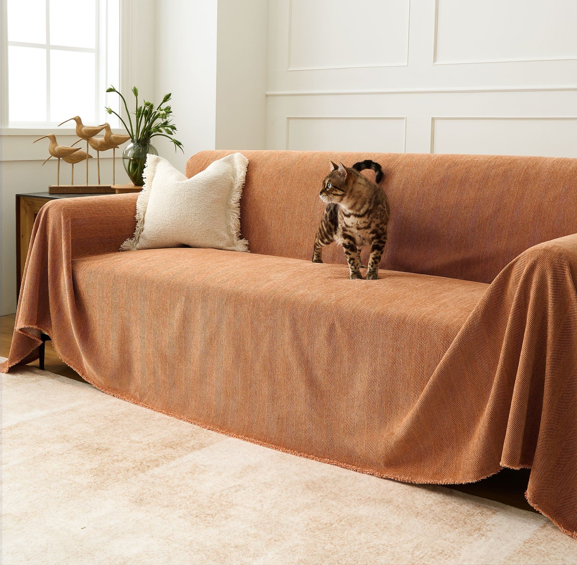 Durable Zig Zag Pet-Friendly Sofa Cover 3