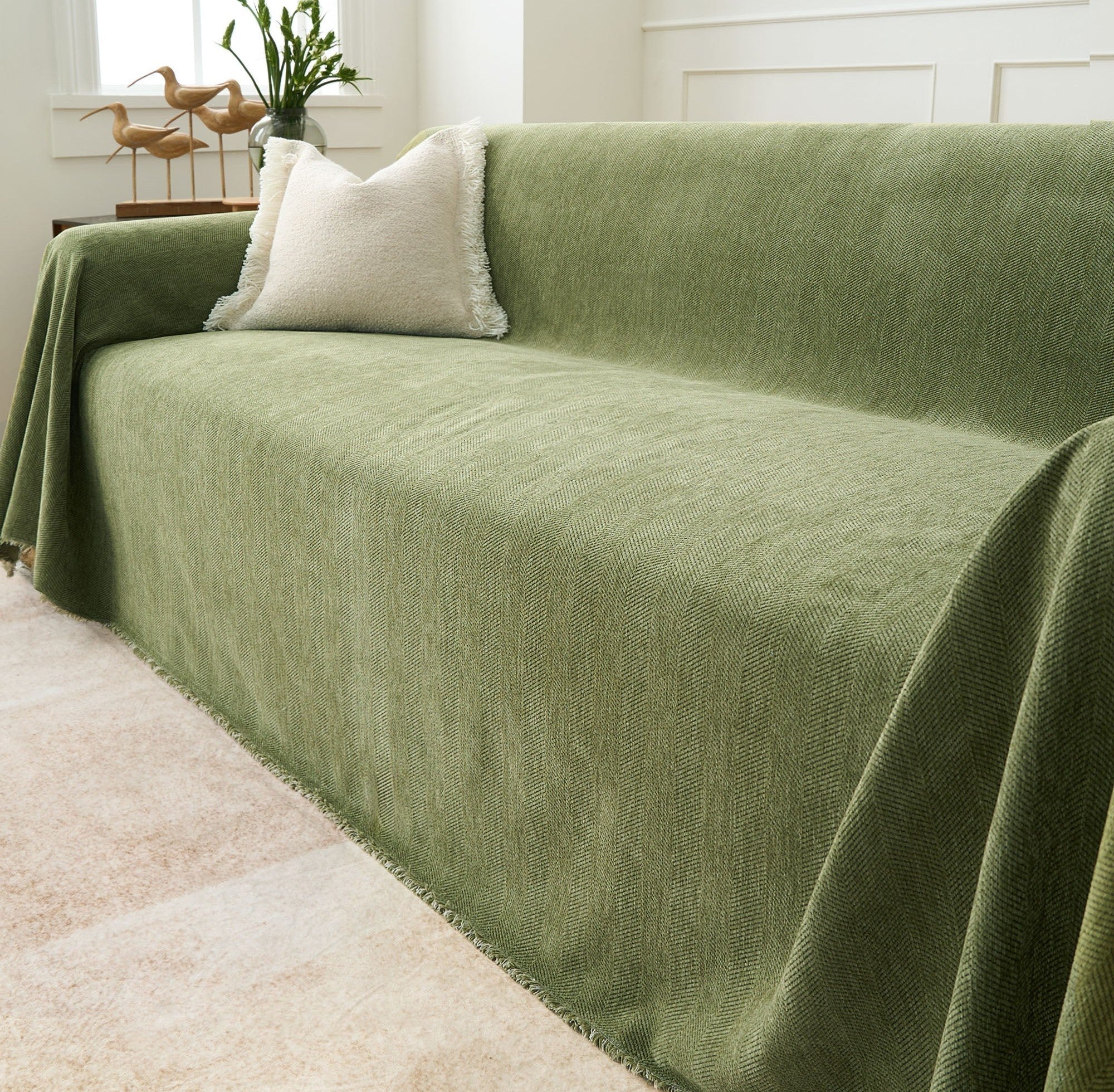 Durable Zig Zag Pet-Friendly Sofa Cover 8