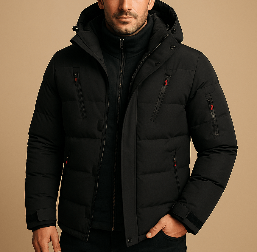 Men's Waterproof Winter Jacket with Warm Lining | Outdoor-Ready Design 2