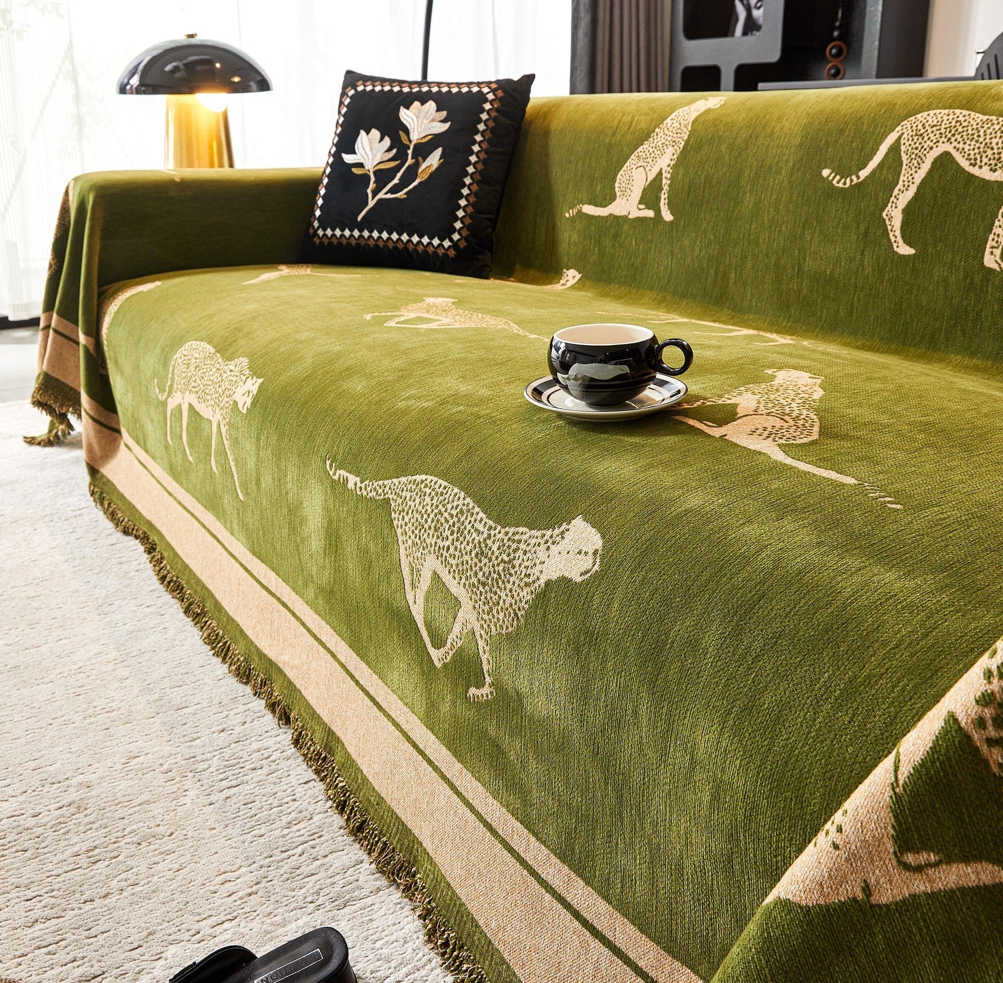 Safari Elegance Anti-Pilling Sofa Cover 0