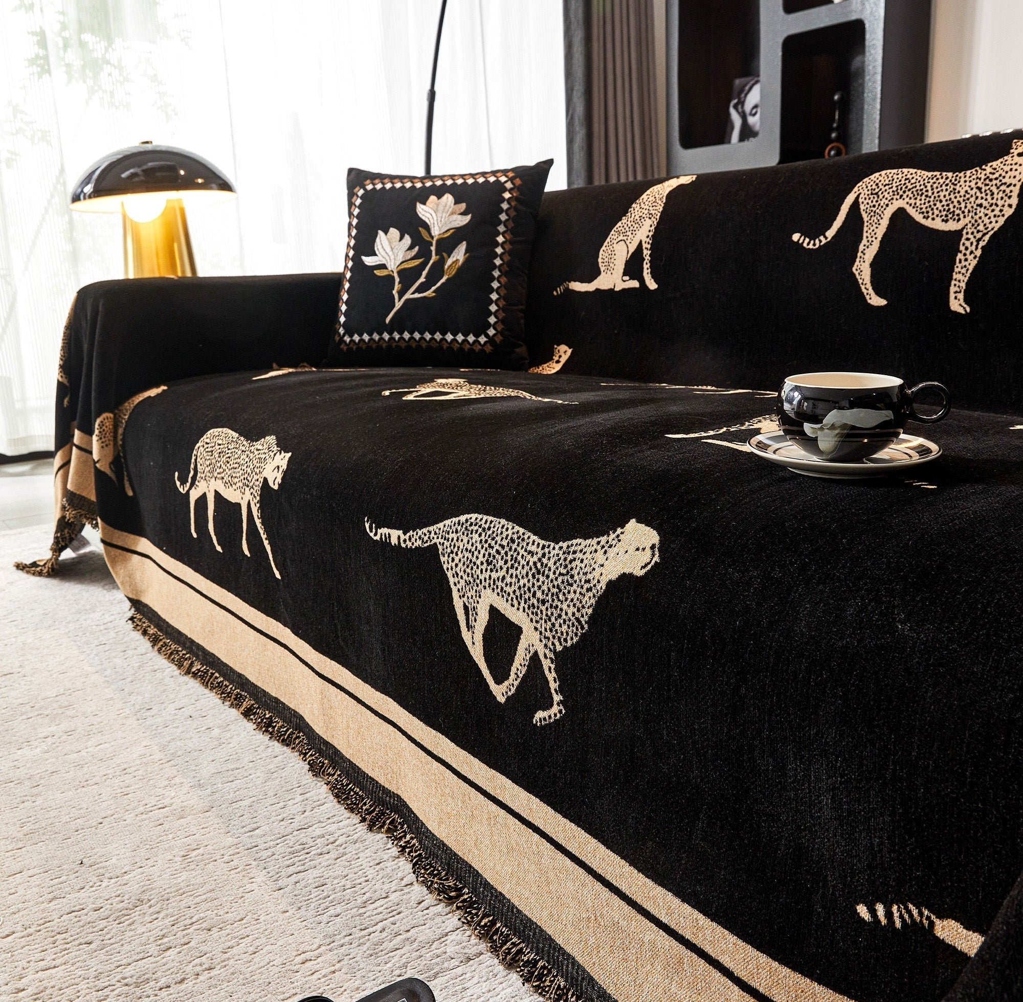 Safari Elegance Anti-Pilling Sofa Cover 11