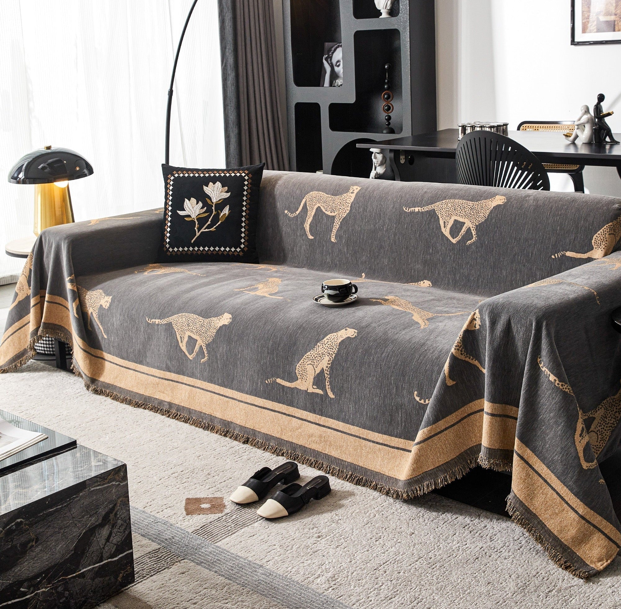 Safari Elegance Anti-Pilling Sofa Cover 6