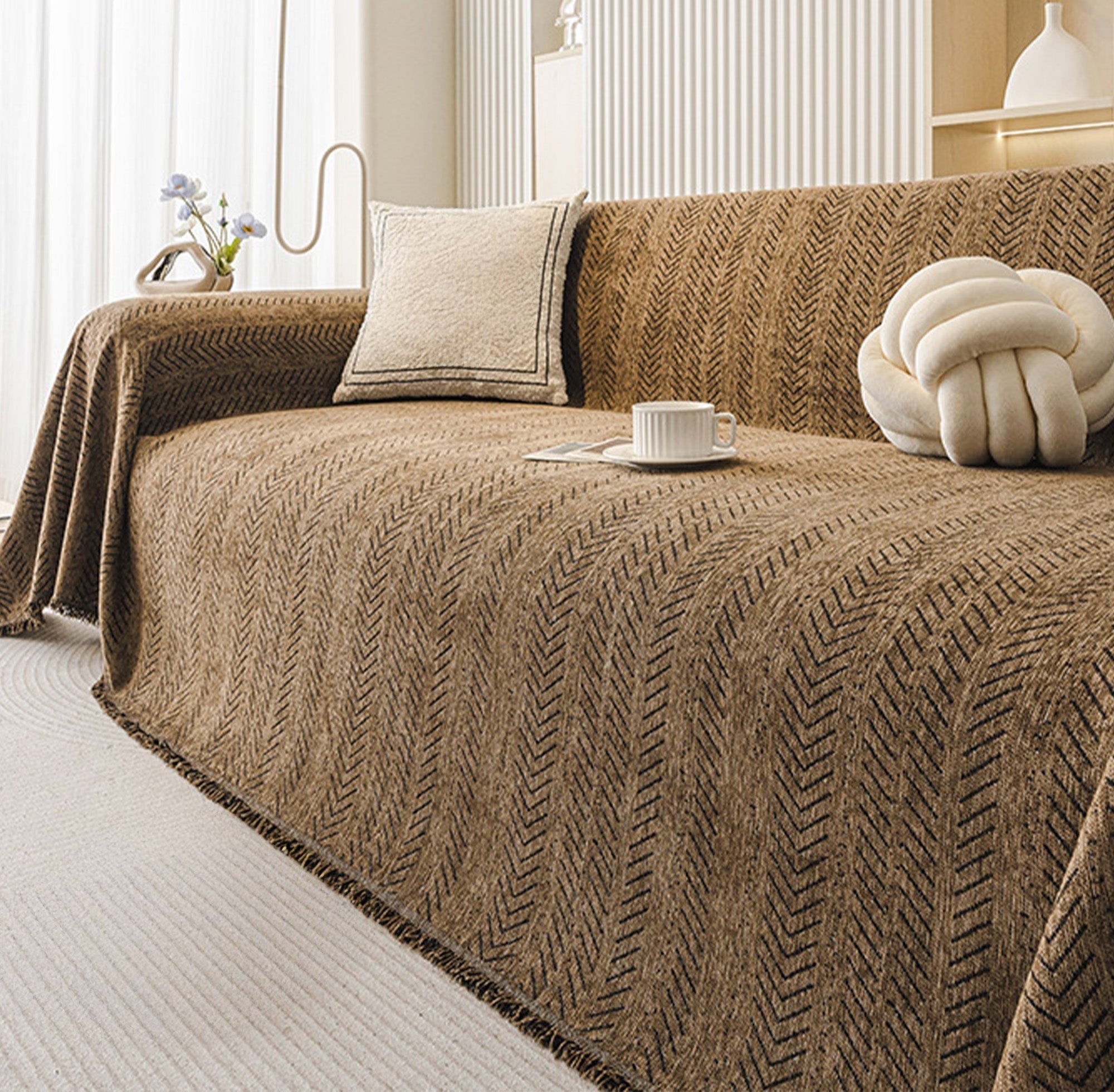 SnuggleTextile Washable Scratch-Resistant Sofa Cover 9