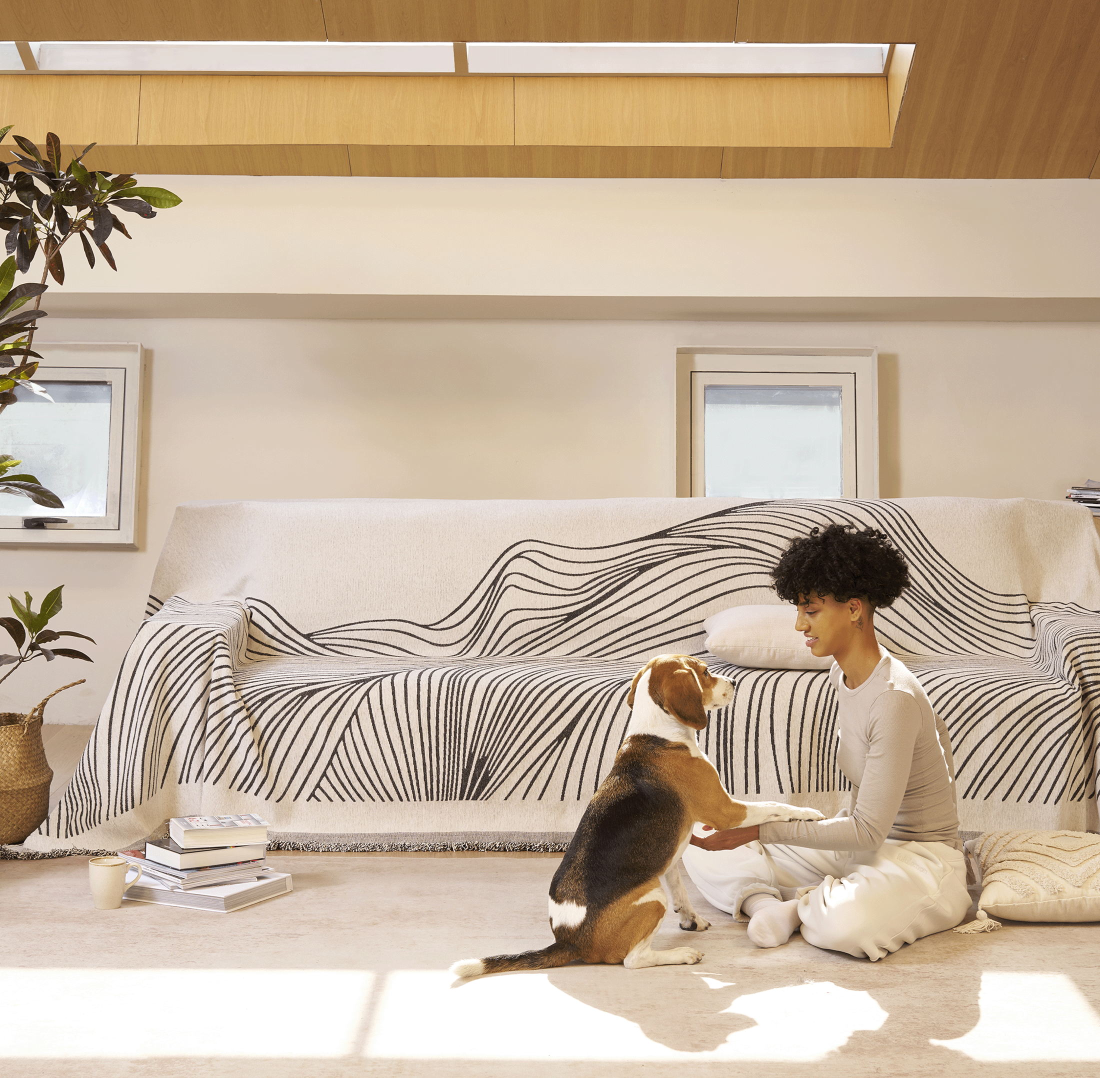 Sofa Cover / Reversible Jacquard Cover 3