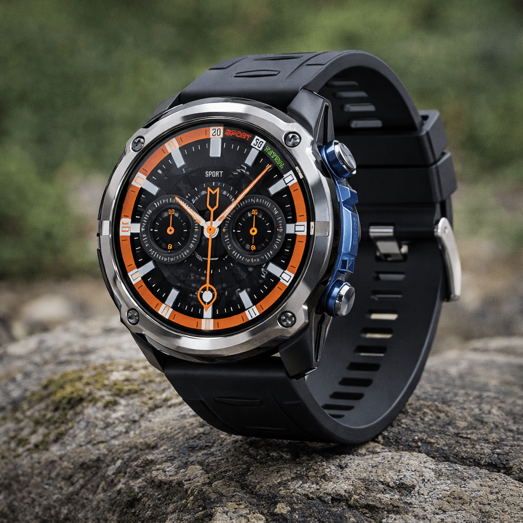 Summitline | GPS Smartwatch with Offline Maps and Bluetooth Calling - white background