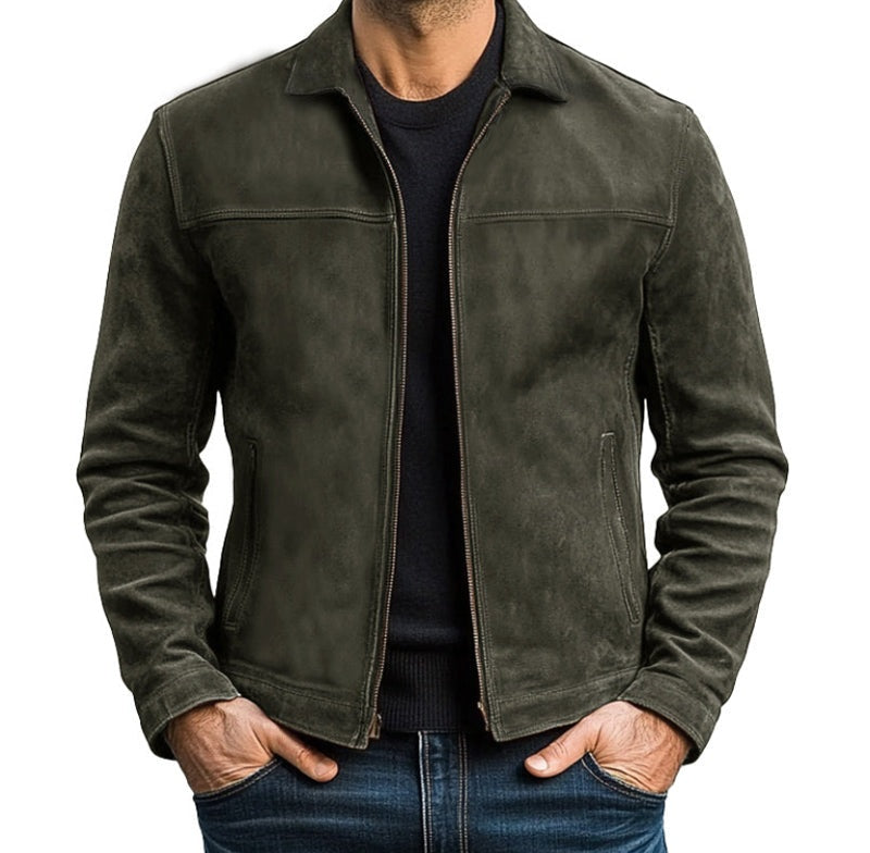 【24-hour shipping out】Men's Classic Fashion Zipper PU Leather Jacket 98679789U 6