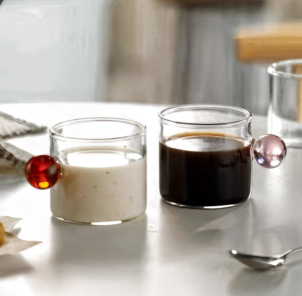 Biniali | Drinking Glass with Minimalist Design & Ergonomic Handle for Elegant Beverages 1