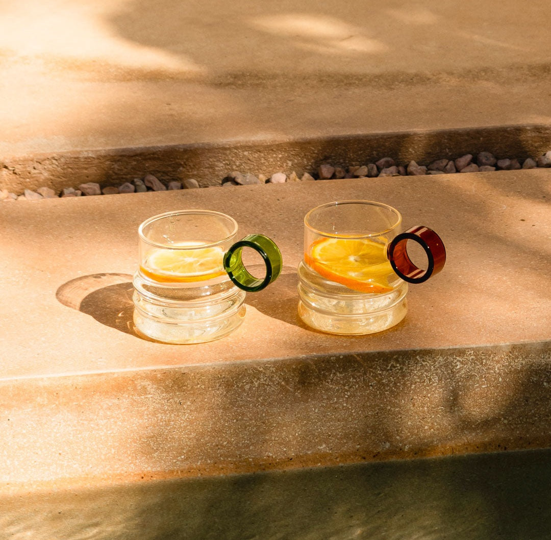 Cas Capita | Modern Glassware Drinking Glasses with Ergonomic Handle for Stylish Table Decor 0