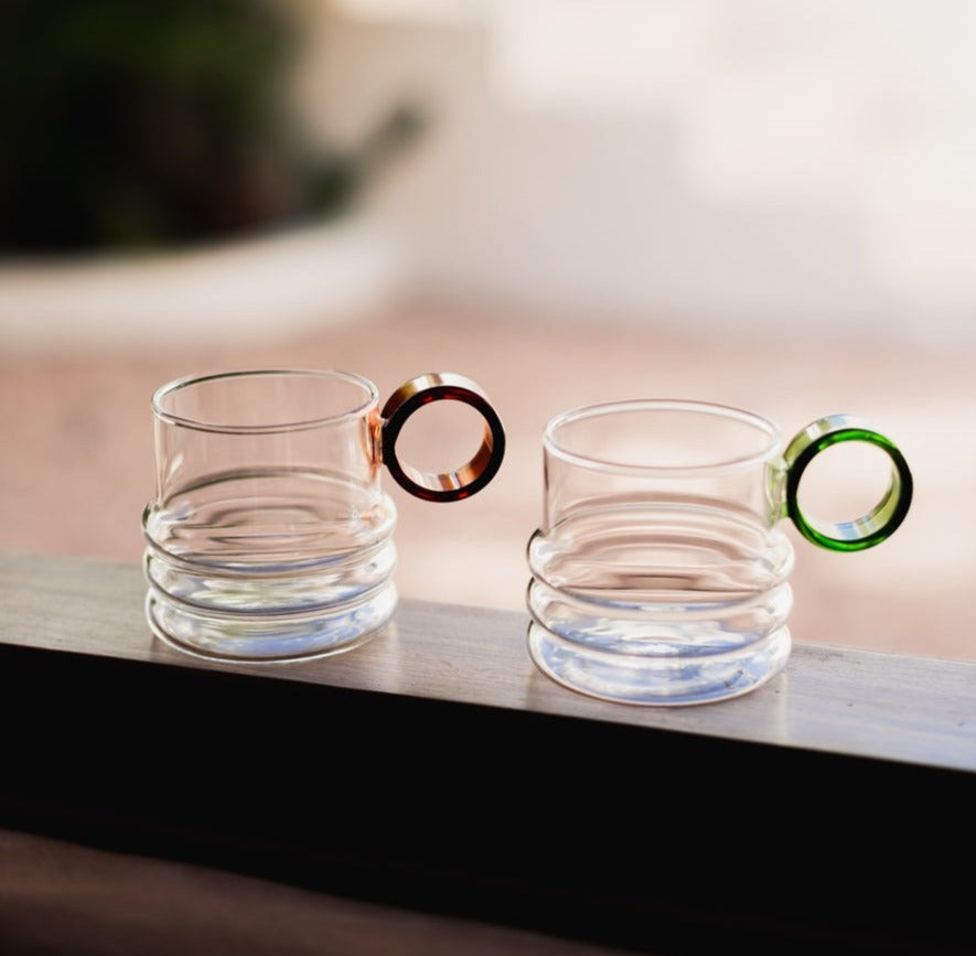 Cas Capita | Modern Glassware Drinking Glasses with Ergonomic Handle for Stylish Table Decor 2