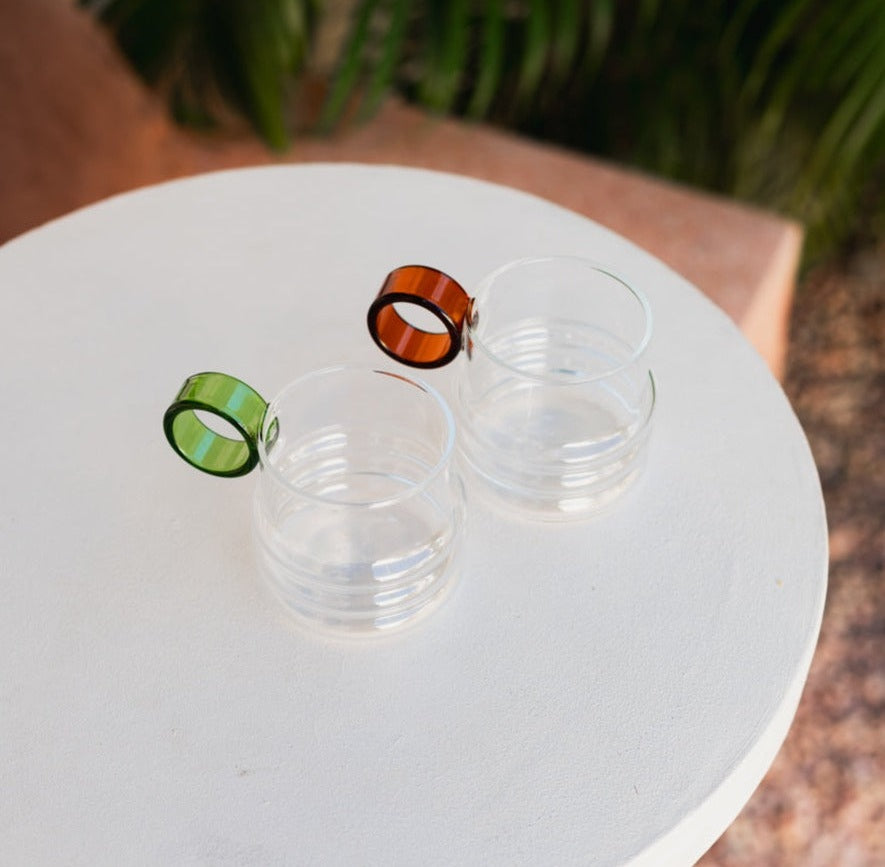 Cas Capita | Modern Glassware Drinking Glasses with Ergonomic Handle for Stylish Table Decor 3