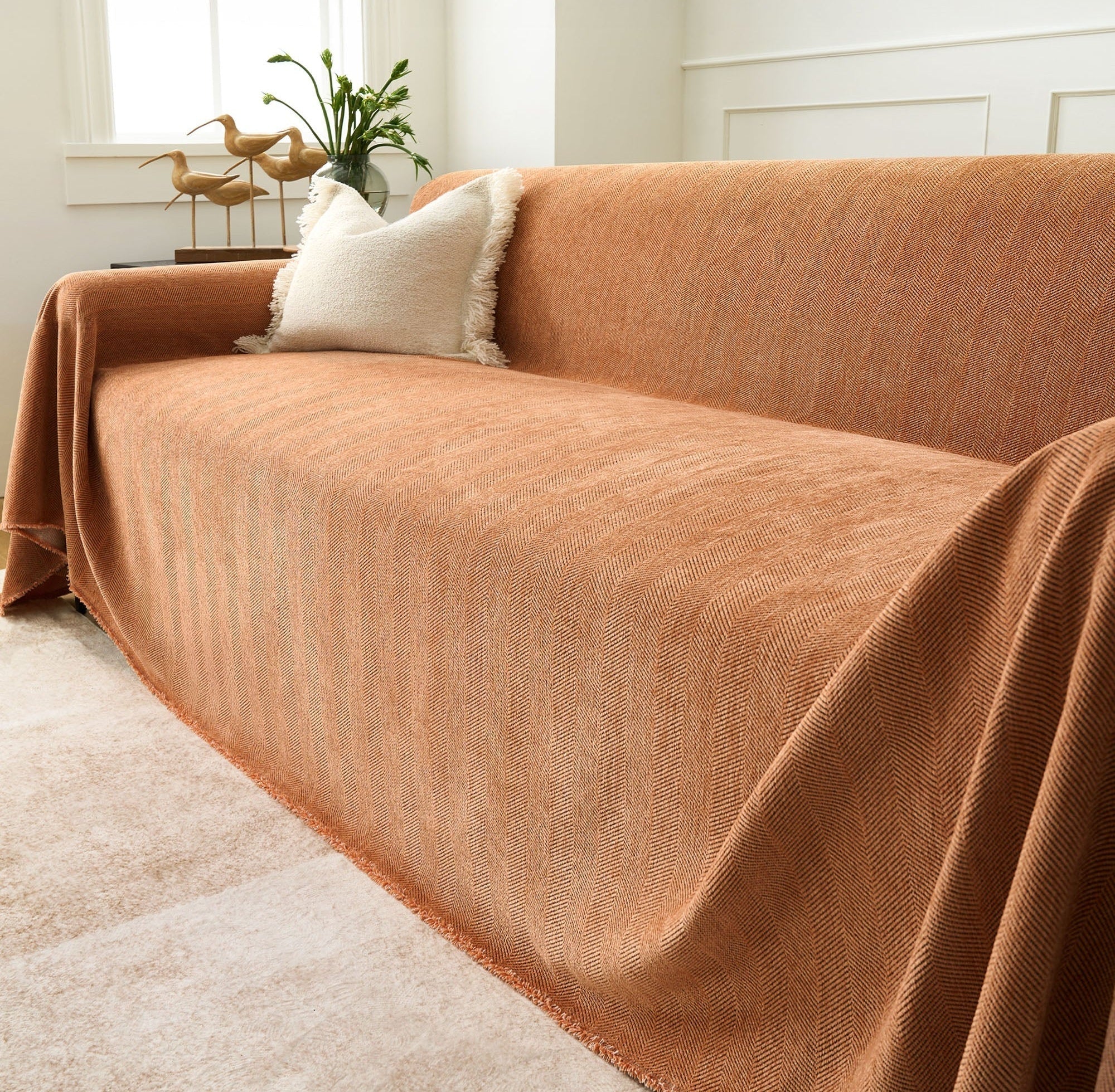 Durable Zig Zag Pet-Friendly Sofa Cover 0