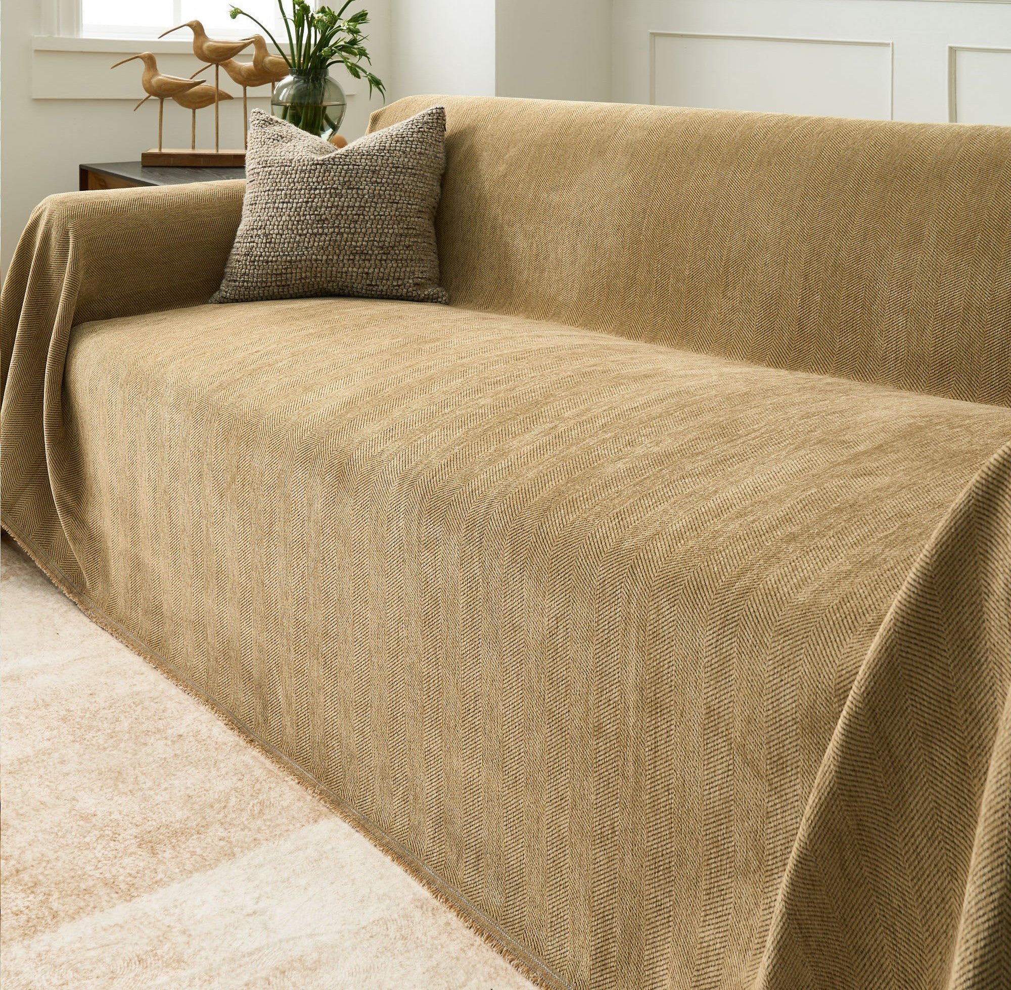 Durable Zig Zag Pet-Friendly Sofa Cover 13