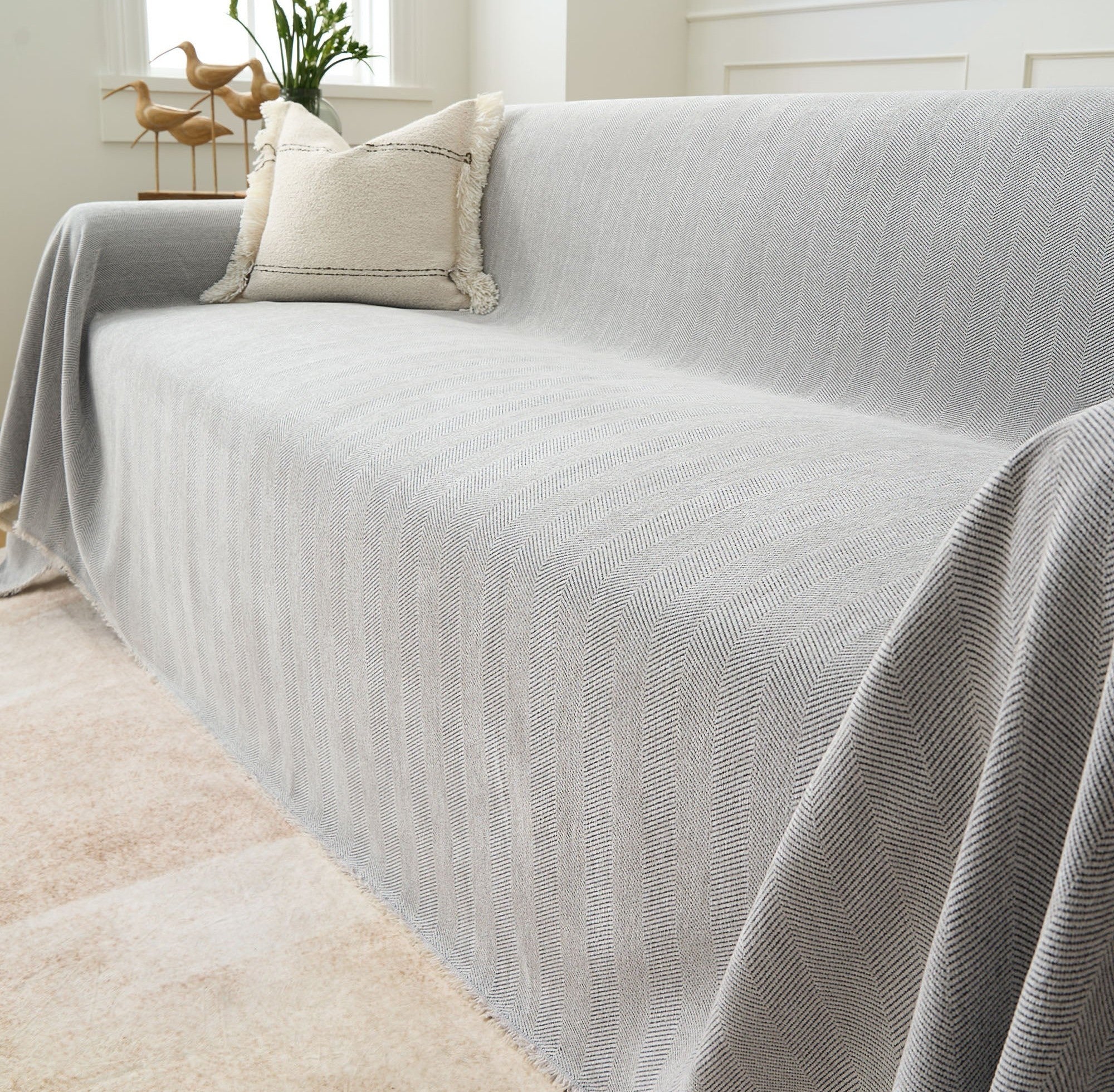 Durable Zig Zag Pet-Friendly Sofa Cover 14