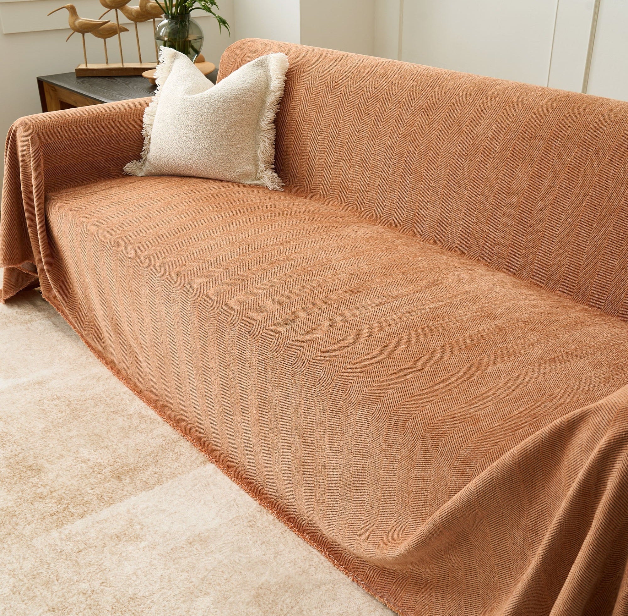 Durable Zig Zag Pet-Friendly Sofa Cover 5