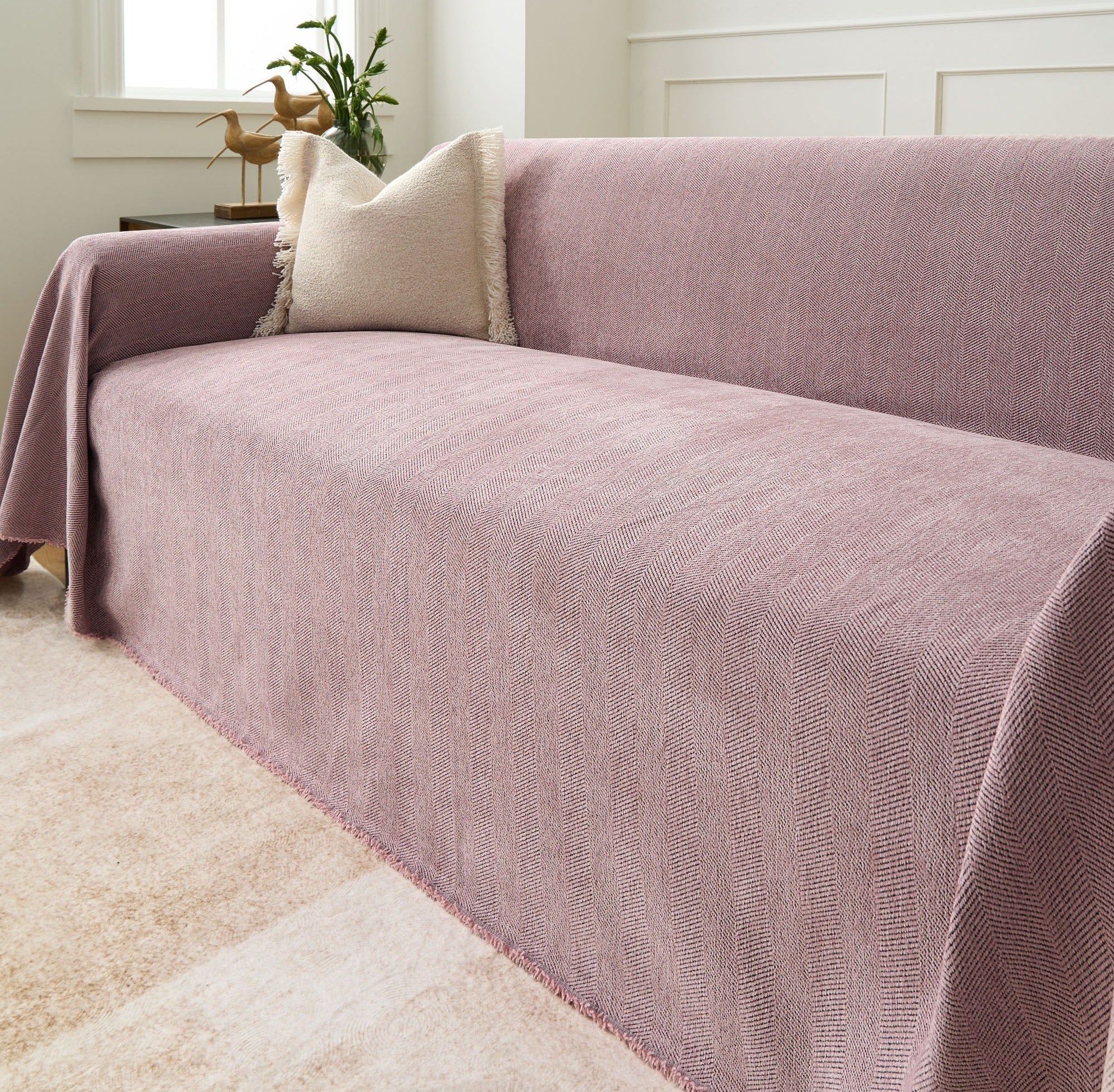 Durable Zig Zag Pet-Friendly Sofa Cover 9