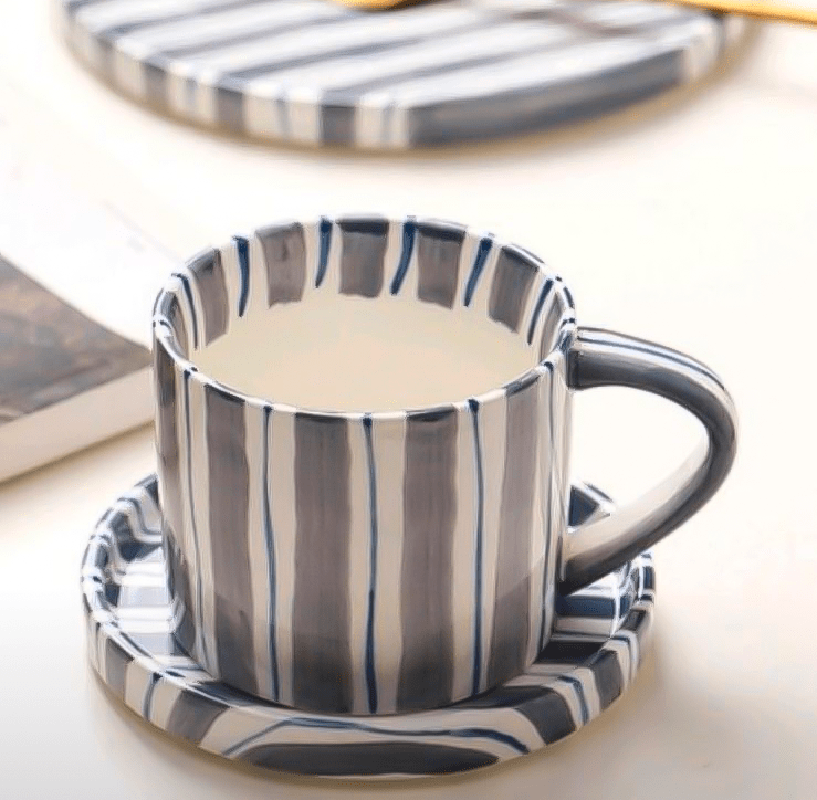 Handcrafted Ceramic Dinnerware Set with Organic Shapes for Elegant Dining 4