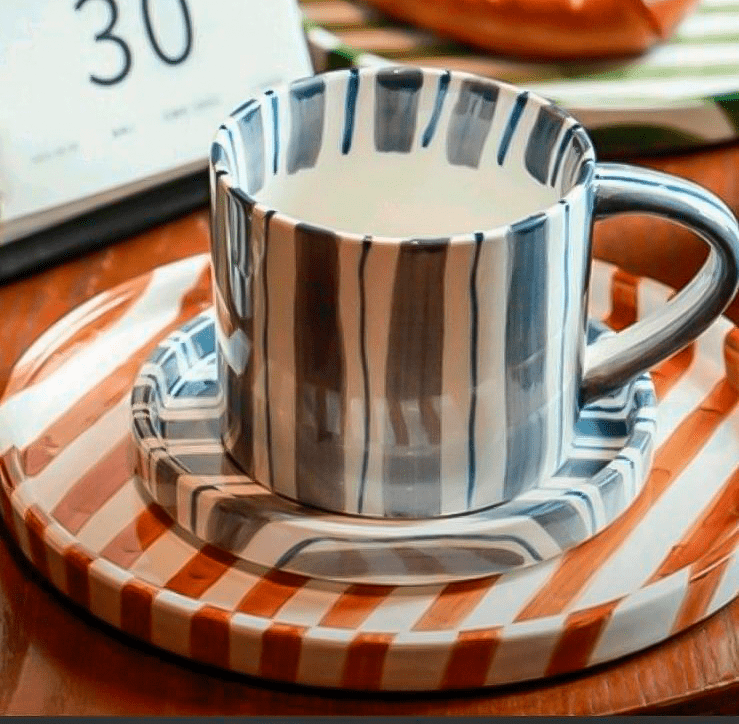 Handcrafted Ceramic Dinnerware Set with Organic Shapes for Elegant Dining 8