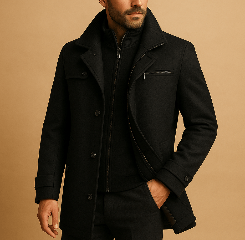 Men’s Waterproof Winter Jacket | Clean Design for Cold-Weather Wear 0