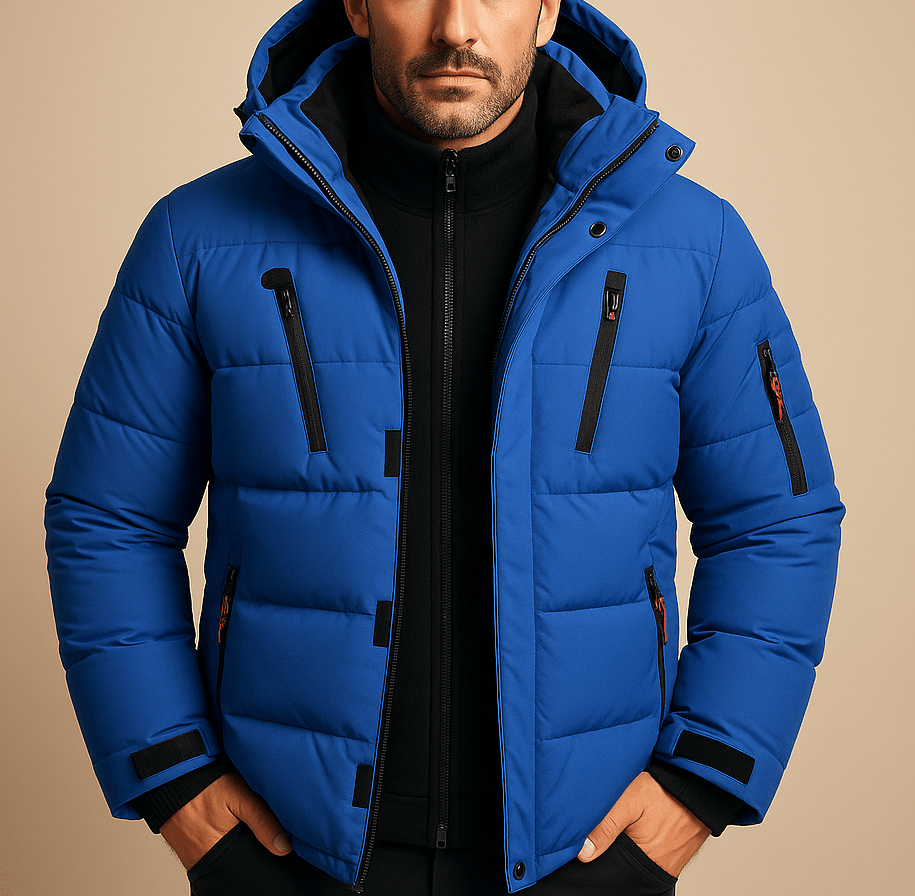 Men's Waterproof Winter Jacket with Warm Lining | Outdoor-Ready Design 0