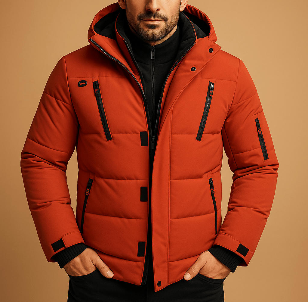 Men's Waterproof Winter Jacket with Warm Lining | Outdoor-Ready Design 3