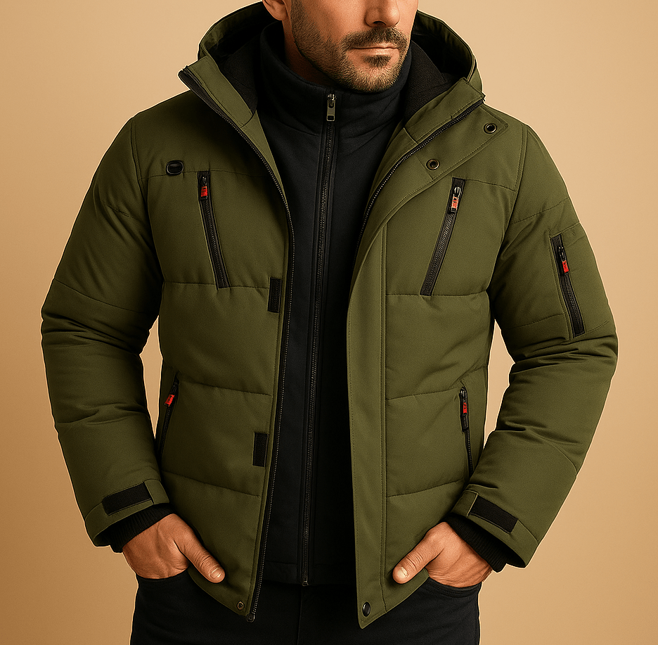 Men's Waterproof Winter Jacket with Warm Lining | Outdoor-Ready Design 4
