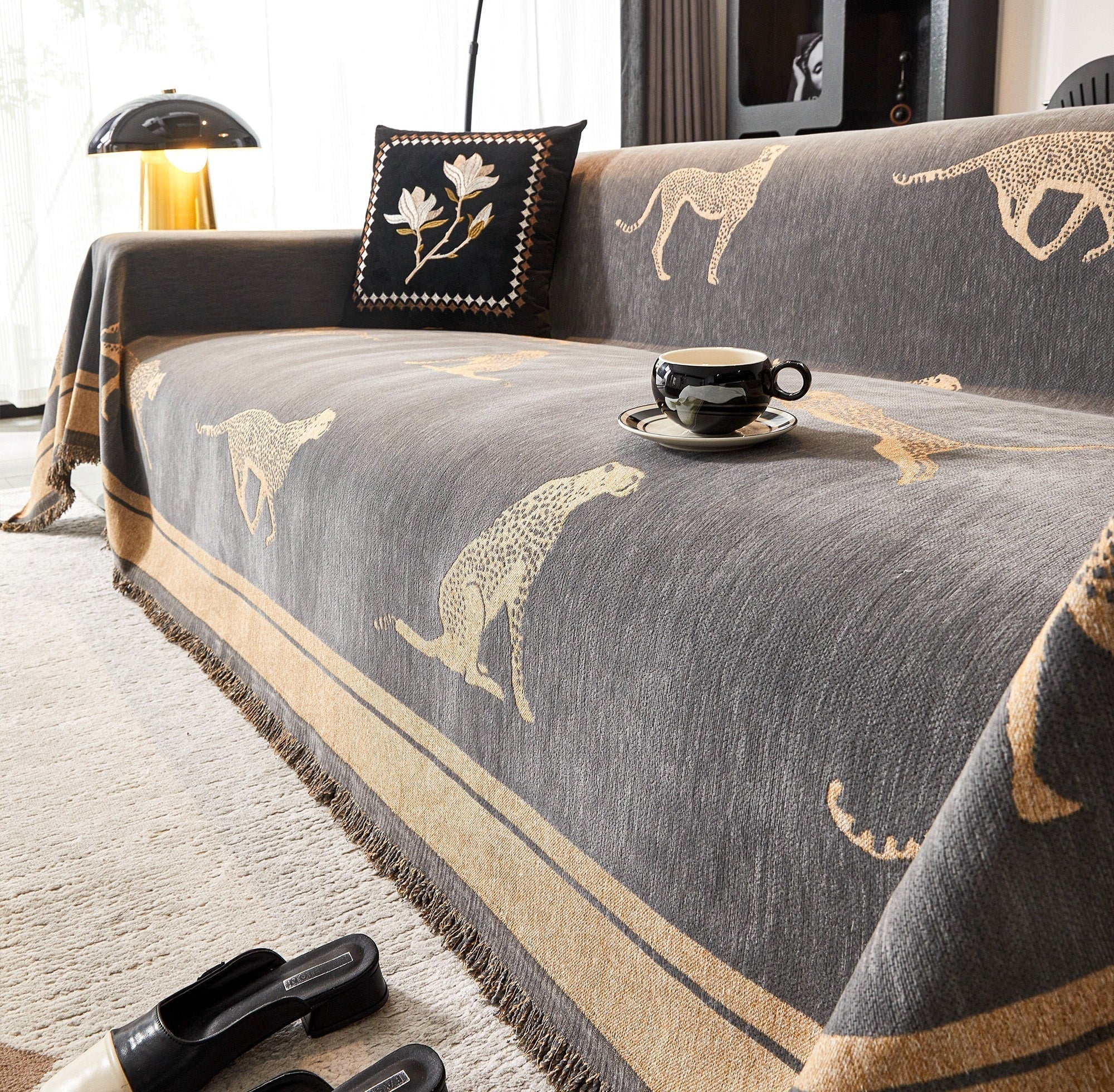 Safari Elegance Anti-Pilling Sofa Cover 5