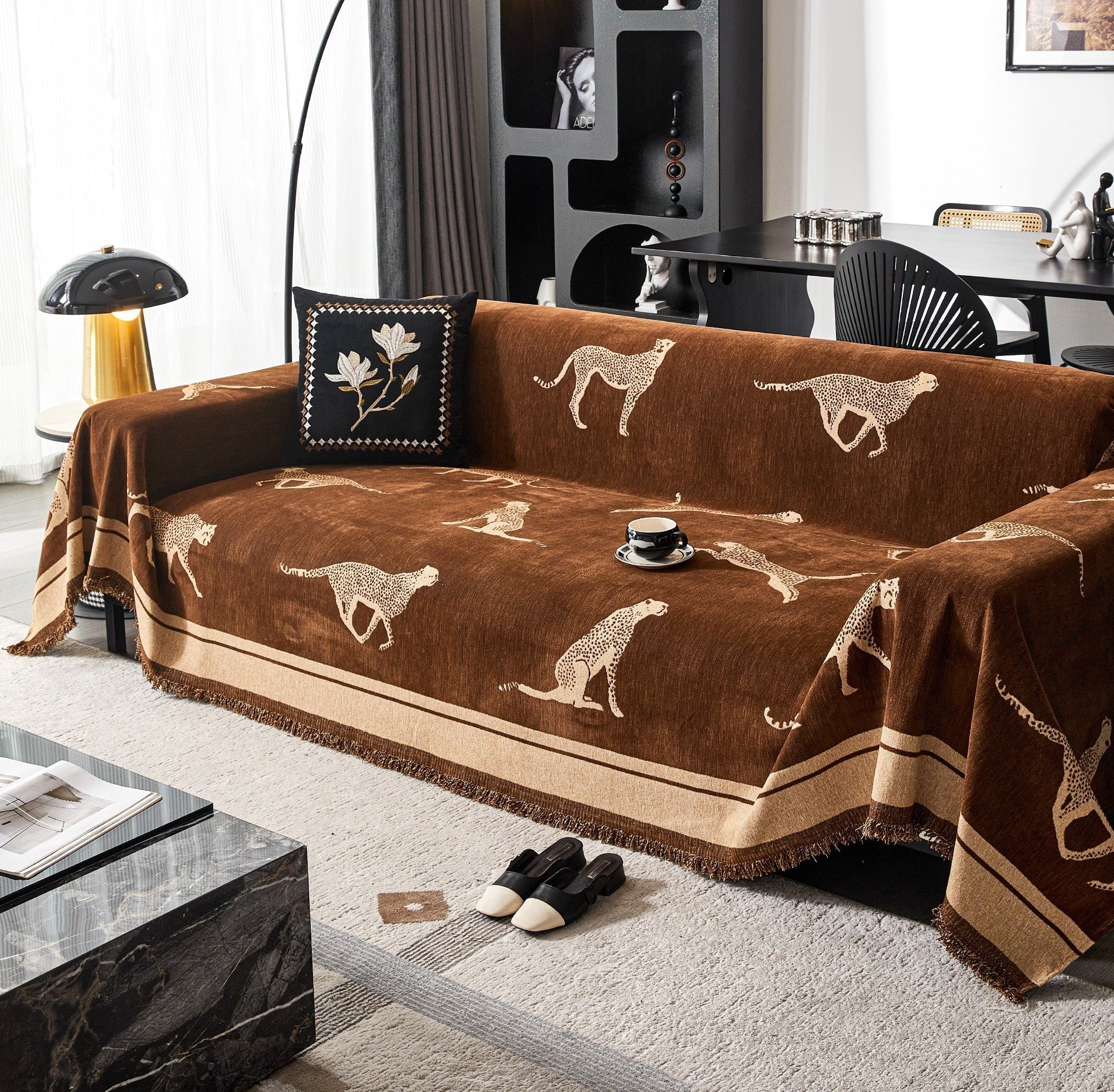 Safari Elegance Anti-Pilling Sofa Cover 9