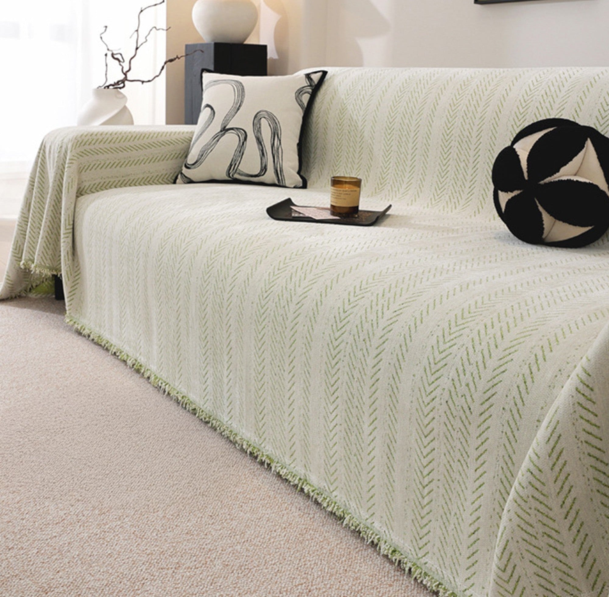 SnuggleTextile Washable Scratch-Resistant Sofa Cover 5