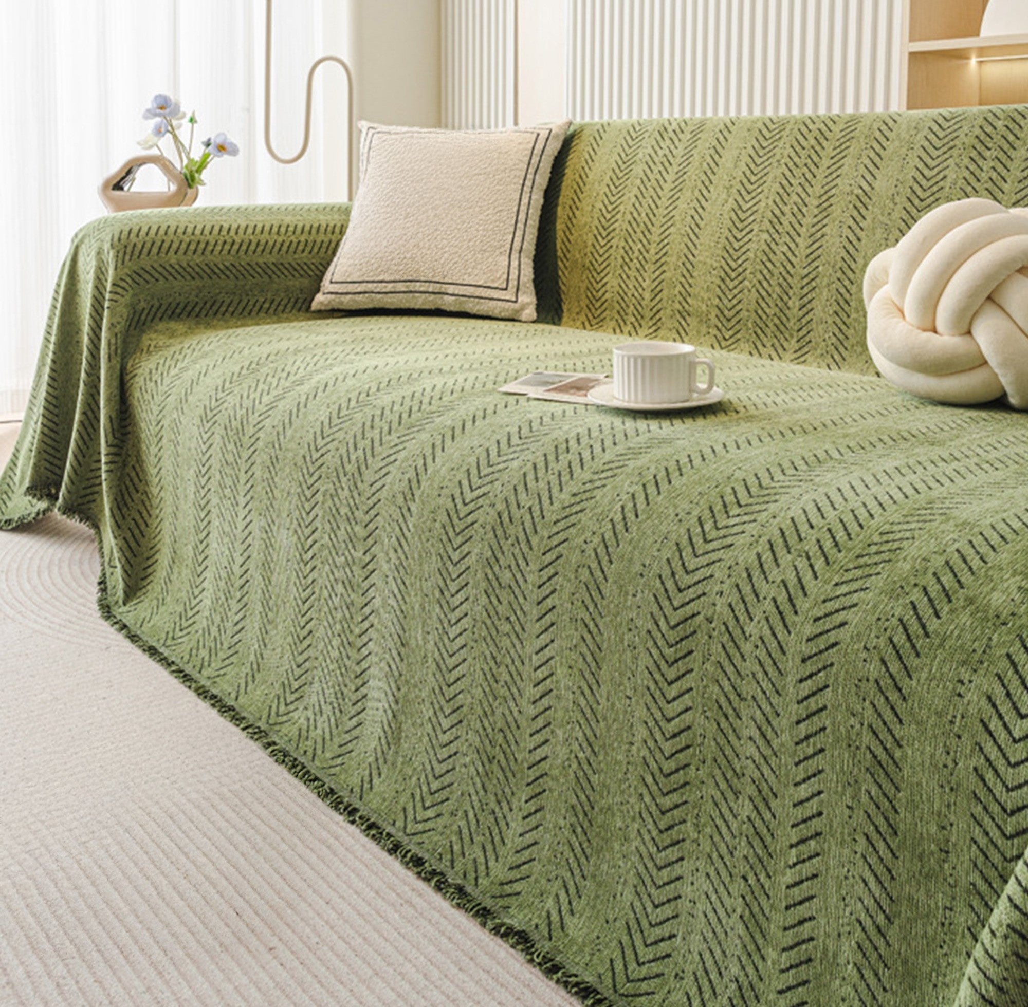 SnuggleTextile Washable Scratch-Resistant Sofa Cover 6