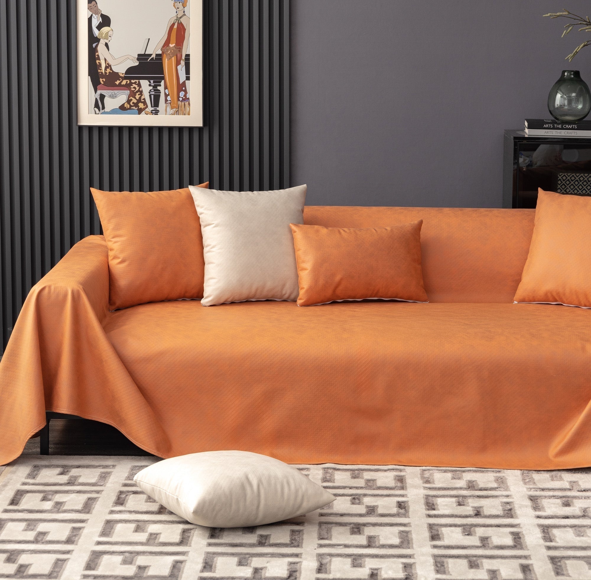 Waterproof, scratch-resistant, and non-slip sofa cover for pet owners 1