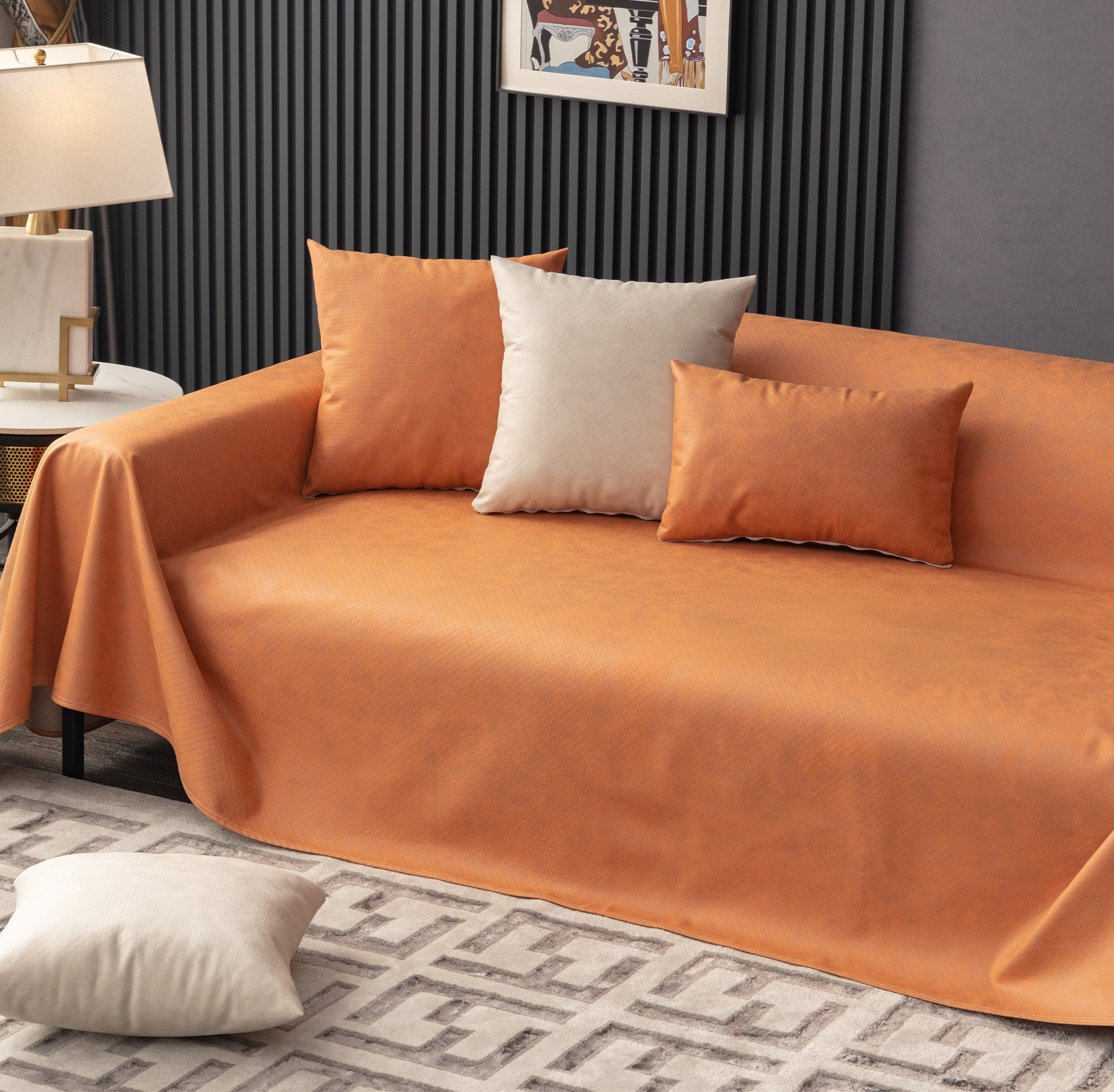 Waterproof, scratch-resistant, and non-slip sofa cover for pet owners 3