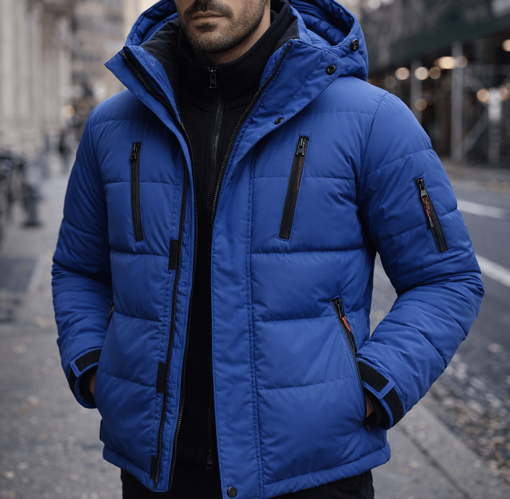 Boreal Ridge | Waterproof Winter Jacket Warm Lining with Adjustable Hood and Utility Pockets - white background